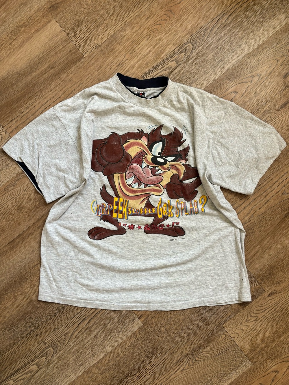 Vintage 1997 Taz Tasmanian Devil Graphic T-Shirt Made in USA XXL